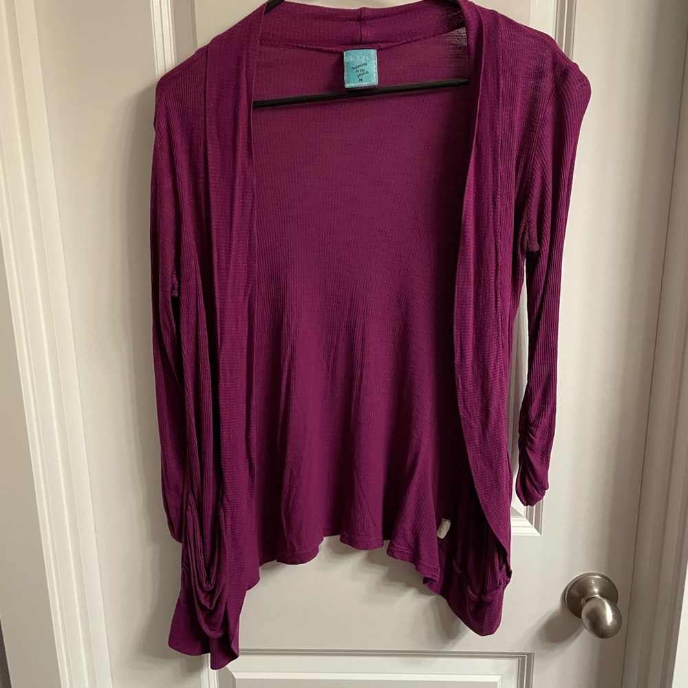 Lightweight magenta cardigan